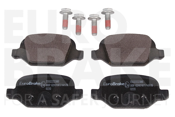 Kit de plaquettes de frein, frein à disque EUROBRAKE 5502222386