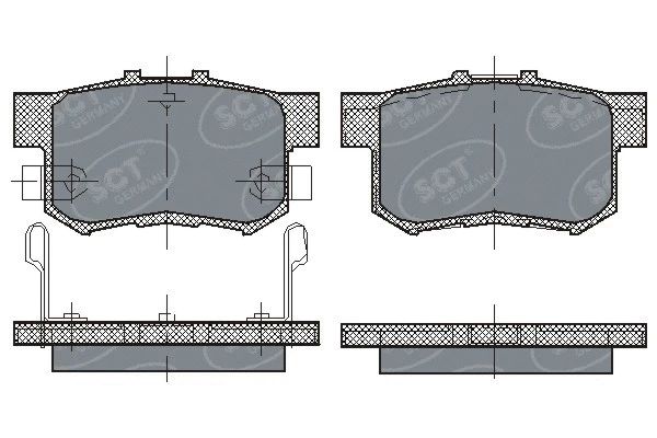 Kit de plaquettes de frein, frein à disque SCT - MANNOL SP 168 PR
