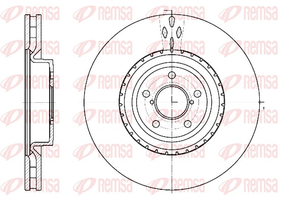 Disque de frein REMSA 61341.10