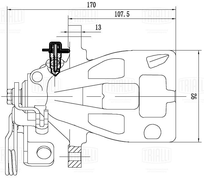 Étrier de frein TRIALLI CF 550123