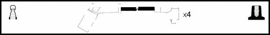 Kit de câbles d'allumage LEMARK HOES855