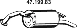 Silencieux arrière EBERSPÄCHER 47.199.83