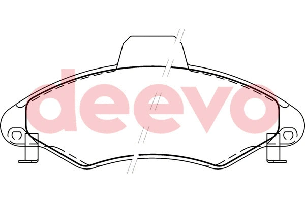 Kit de plaquettes de frein, frein à disque DEEVO BP55180