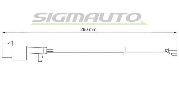 Contact d'avertissement, usure des plaquettes de frein SIGMAUTO WI0713