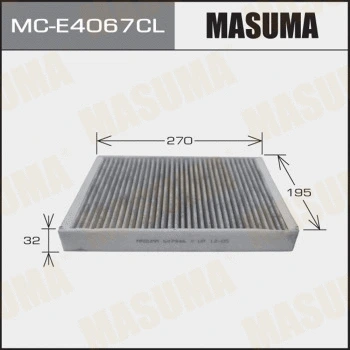 Filtre, air de l'habitacle MASUMA MC-E4067CL