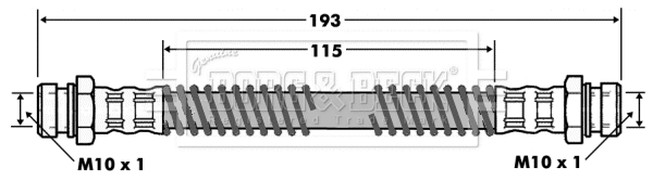 Flexible de frein BORG & BECK BBH7461