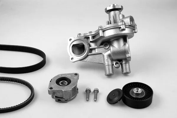Pompe à eau+Jeu de courroie trapézoïdale à nervures GK K980151H