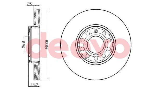 Disque de frein DEEVO BD27780