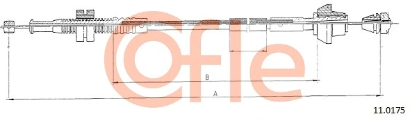 Câble d'accélération COFLE 11.0175