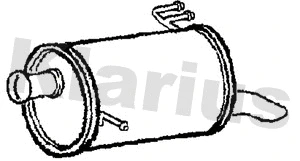 Silencieux arrière KLARIUS 211081