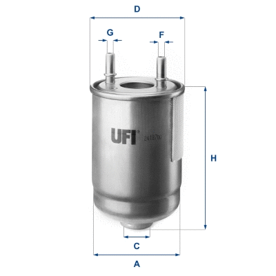 Filtre à carburant UFI 24.187.00
