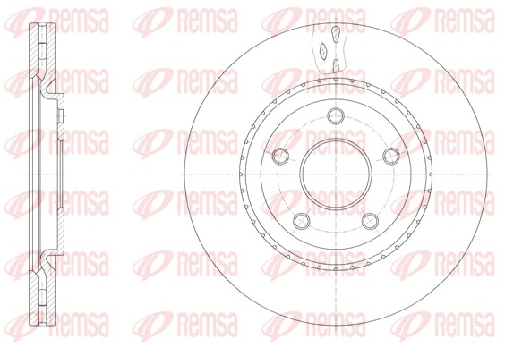 Disque de frein REMSA 61515.10