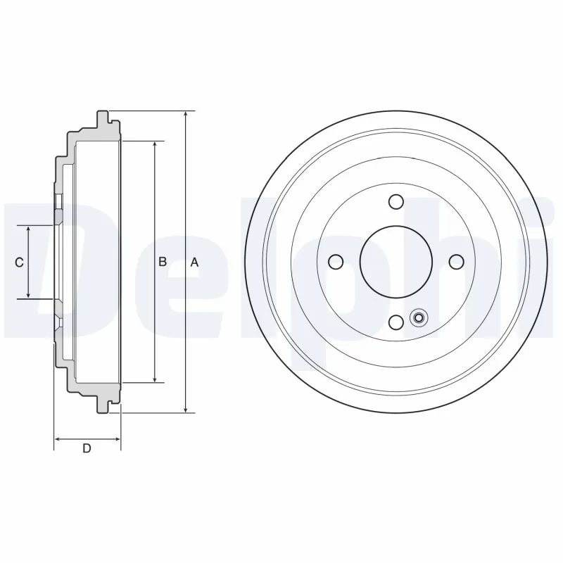Tambour de frein DELPHI BF592