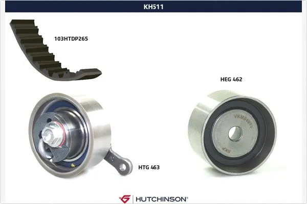 Kit de courroie crantée HUTCHINSON KH 511