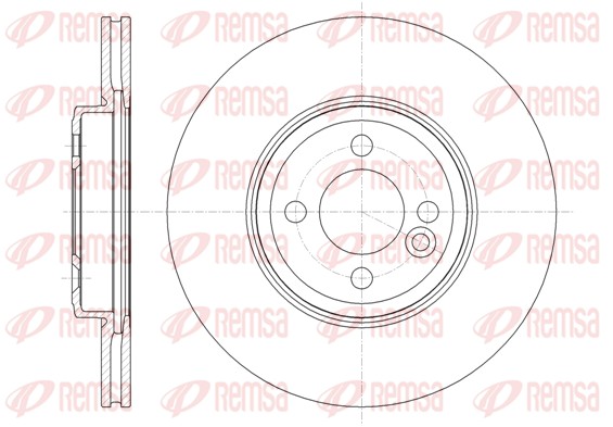 Disque de frein REMSA 61334.10