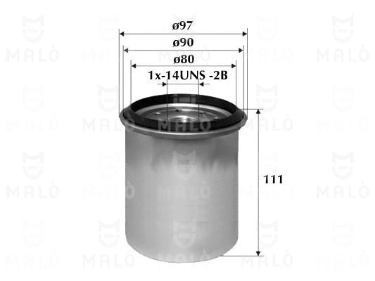 Filtre à carburant AKRON-MALÒ 1520133