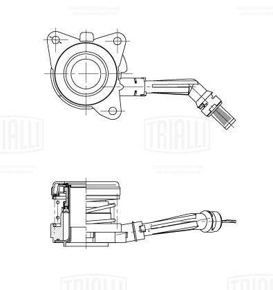 Butée hydraulique, embrayage TRIALLI CT 1019