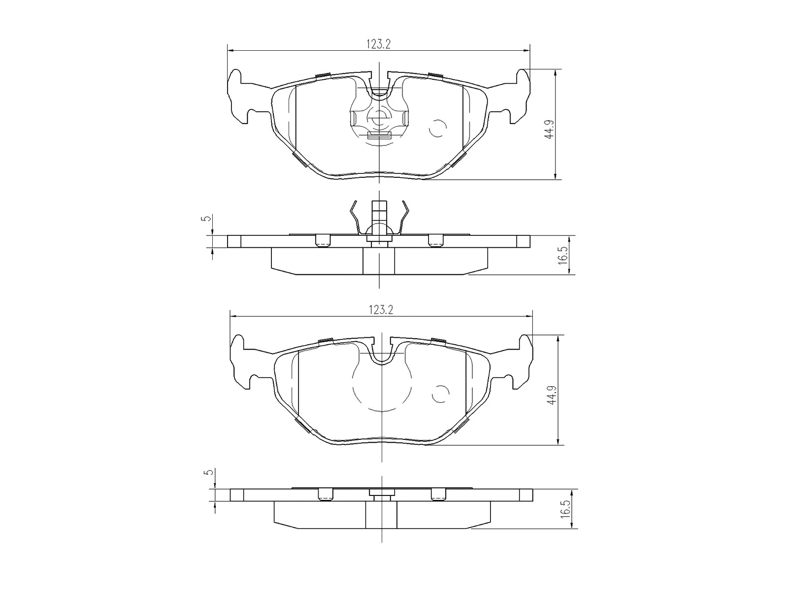Kit de plaquettes de frein, frein à disque A.Z. Meisterteile AZMT-44-022-1366