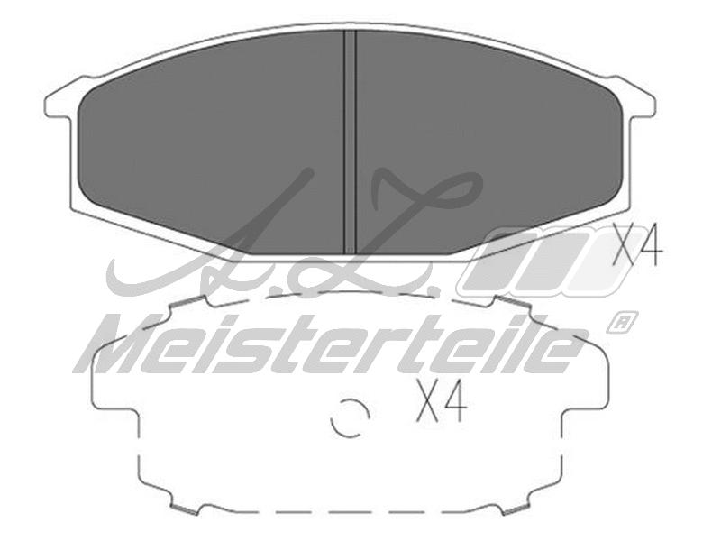 Kit de plaquettes de frein, frein à disque A.Z. Meisterteile AZMT-44-022-2230