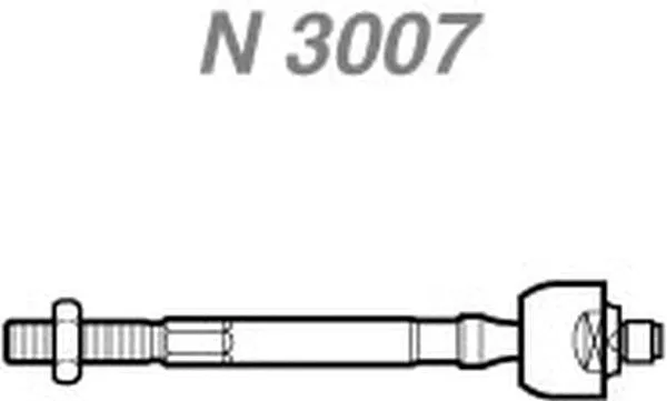 Rotule de direction intérieure, barre de connexion NAKATA N 3007