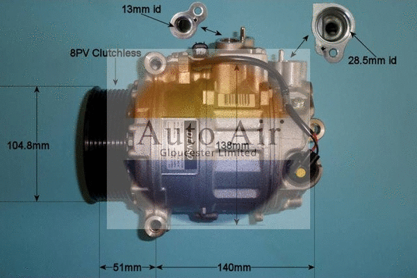 Compresseur, climatisation AUTO AIR GLOUCESTER 14-0197