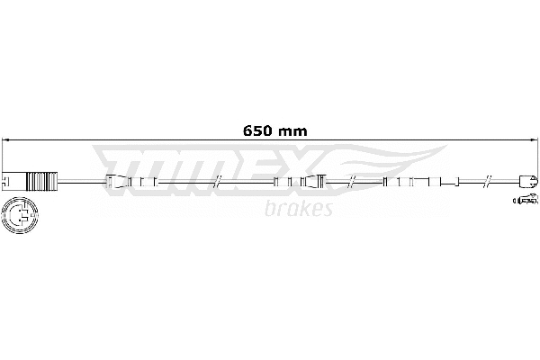 Contact d'avertissement, usure des plaquettes de frein TOMEX Brakes TX 31-15