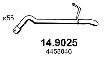 Tuyau d'échappement ASSO 14.9025
