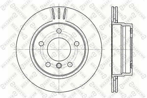 Disque de frein STELLOX 6020-1535V-SX