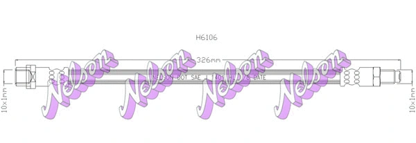 Flexible de frein KAWE H6106