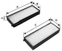 Filtre, air de l'habitacle UNIFLUX FILTERS XCK237