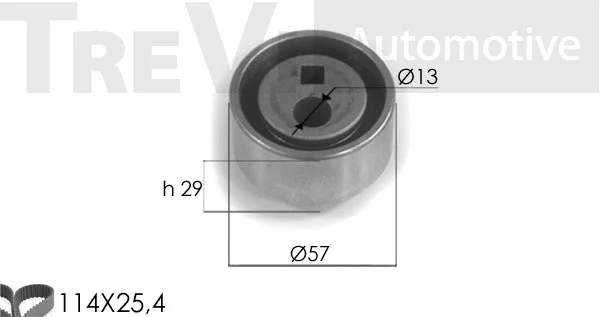 Kit de courroie crantée TREVI AUTOMOTIVE KD1087