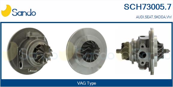 Groupe carter, turbocompresseur SANDO SCH73005.7