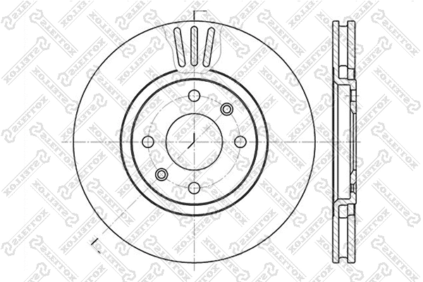 Disque de frein STELLOX 6020-3720V-SX