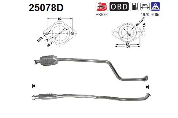 Catalyseur AS 25078D