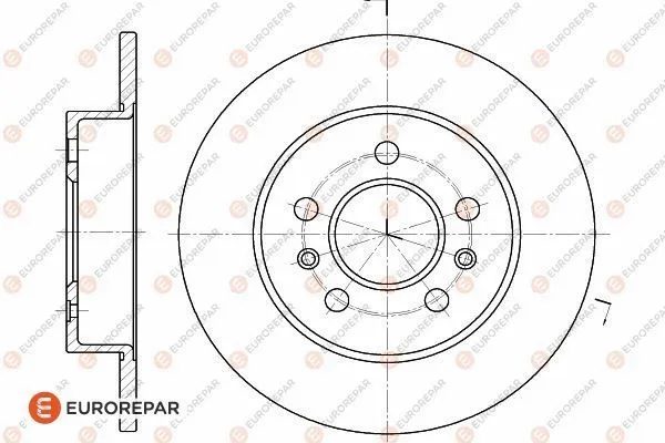 Disque de frein EUROREPAR 1618888280