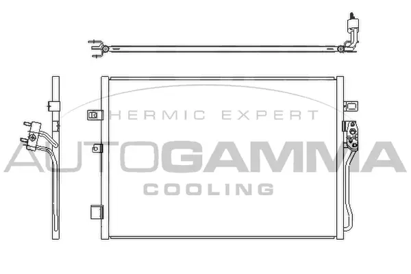 Condenseur, climatisation AUTOGAMMA 107289