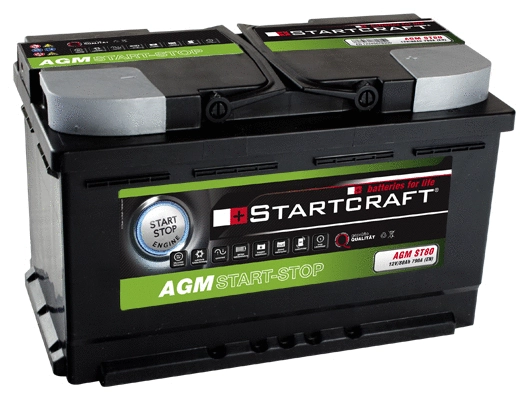 Batterie de démarrage STARTCRAFT AGM ST80