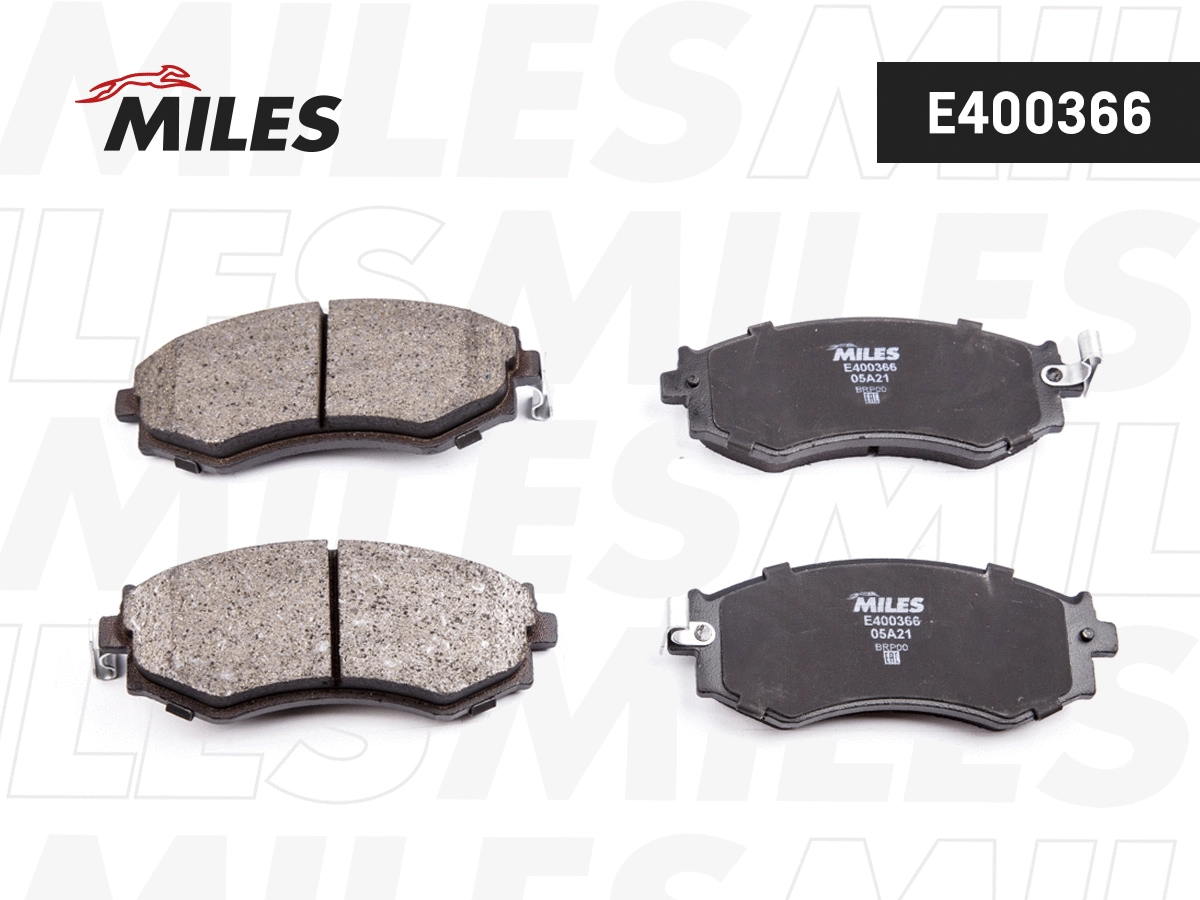 Kit de plaquettes de frein, frein à disque MILES E400366