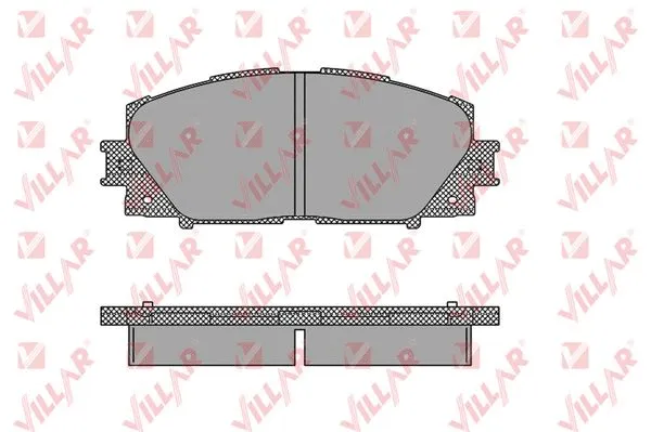 Kit de plaquettes de frein, frein à disque VILLAR 626.1333