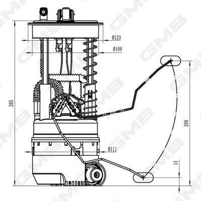 unité d'alimentation de carburant GMB Oceania GFPS-075A