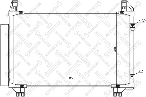 Condenseur, climatisation STELLOX 10-45160-SX