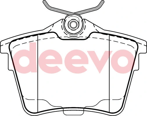 Kit de plaquettes de frein, frein à disque DEEVO BP54180