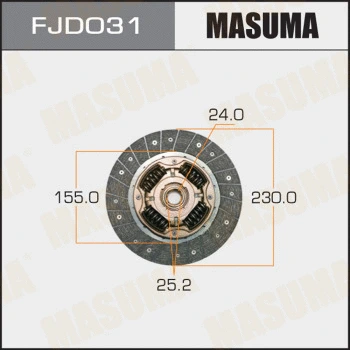 Disque d'embrayage MASUMA FJD031