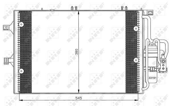 Condenseur, climatisation NRF 35529