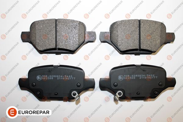 Kit de plaquettes de frein, frein à disque EUROREPAR 1689800580