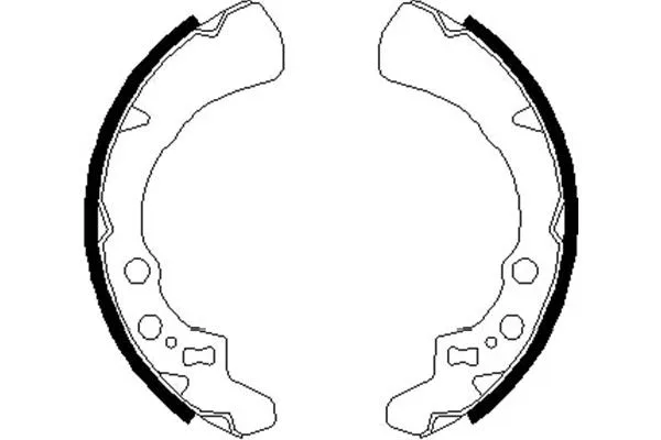 Jeu de mâchoires de frein KAVO PARTS KBS-1908