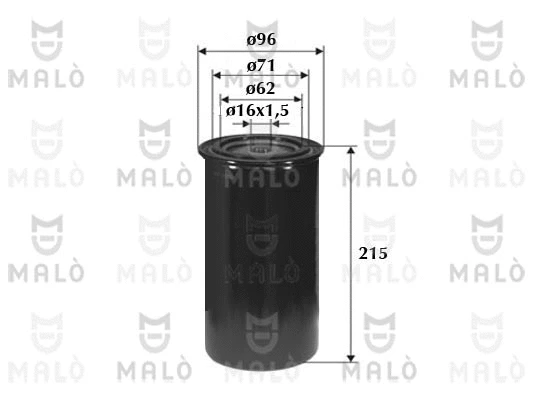 Filtre à carburant AKRON-MALÒ 1520119
