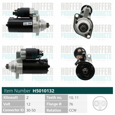 Démarreur HOFFER H5010132