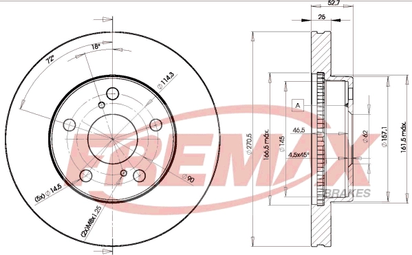 Disque de frein FREMAX BD-2810