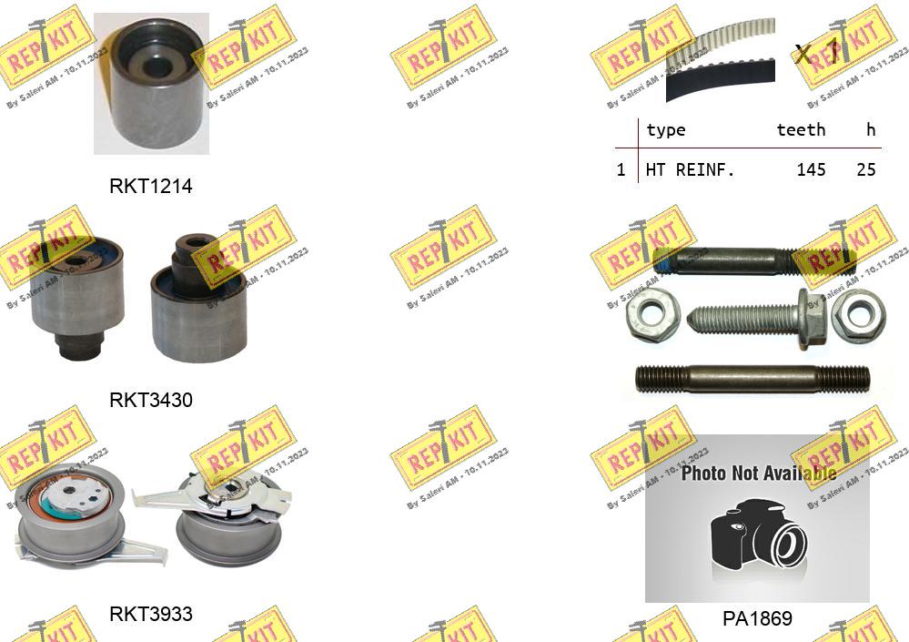 Pompe à eau + kit de courroie crantée REPKIT RKTK1288PA3